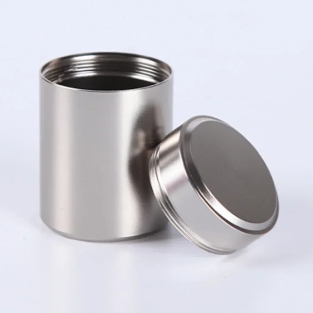 Airtight Smell Proof Aluminum Stash Jar Cute Herb Storage Container Aluminum Stash Box Pill Box 1PC