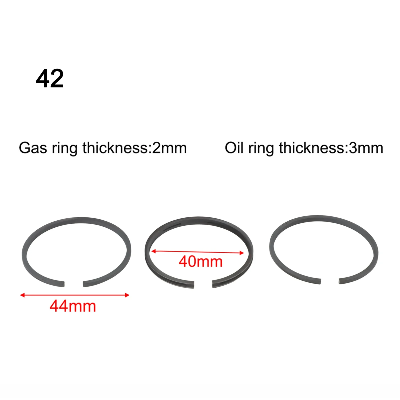 Air Compressor For Piston Kit For Air Pump Repair With For Piston Rings Pin And Circlip Sizes 42 47 48 51 65mm Replacement Parts