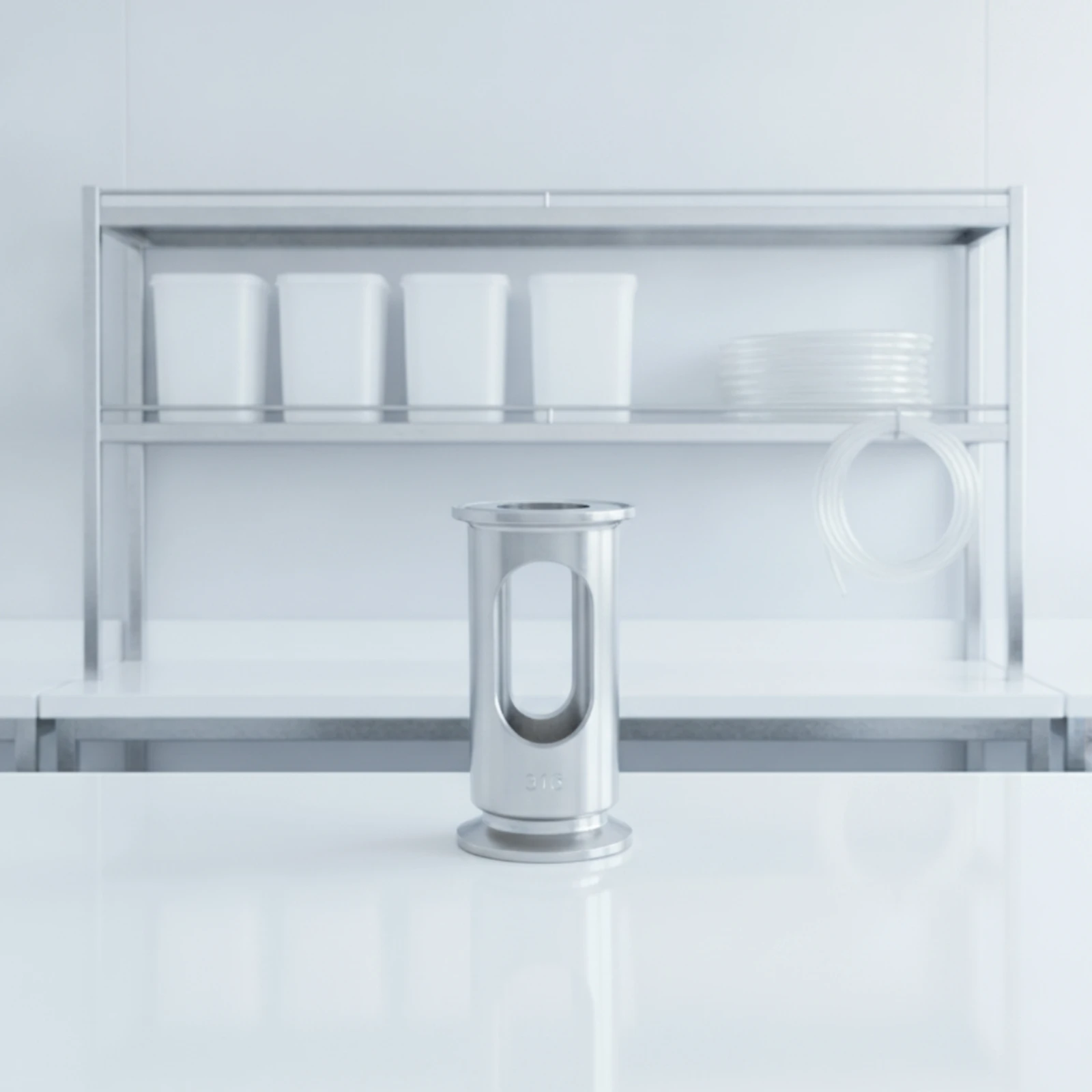 Sight Glass with Tri-Clamp Ends Polished in-Line Sight Glass Hardware Vertical or Horizontal Full Bore for Brewers