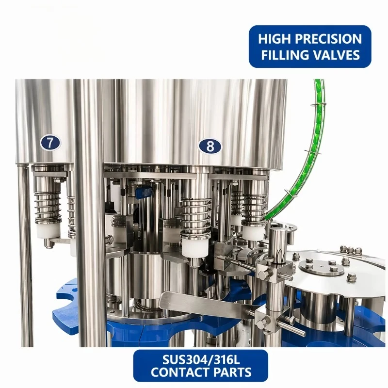 Customized automatic bottle filling machine cip cleaning function mineral water bottling line for drinking water mass production