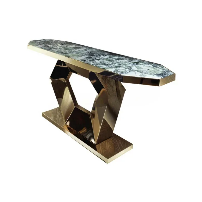 Living room furniture, entrance to foyer, stainless steel modern control console with mirror Hot sales