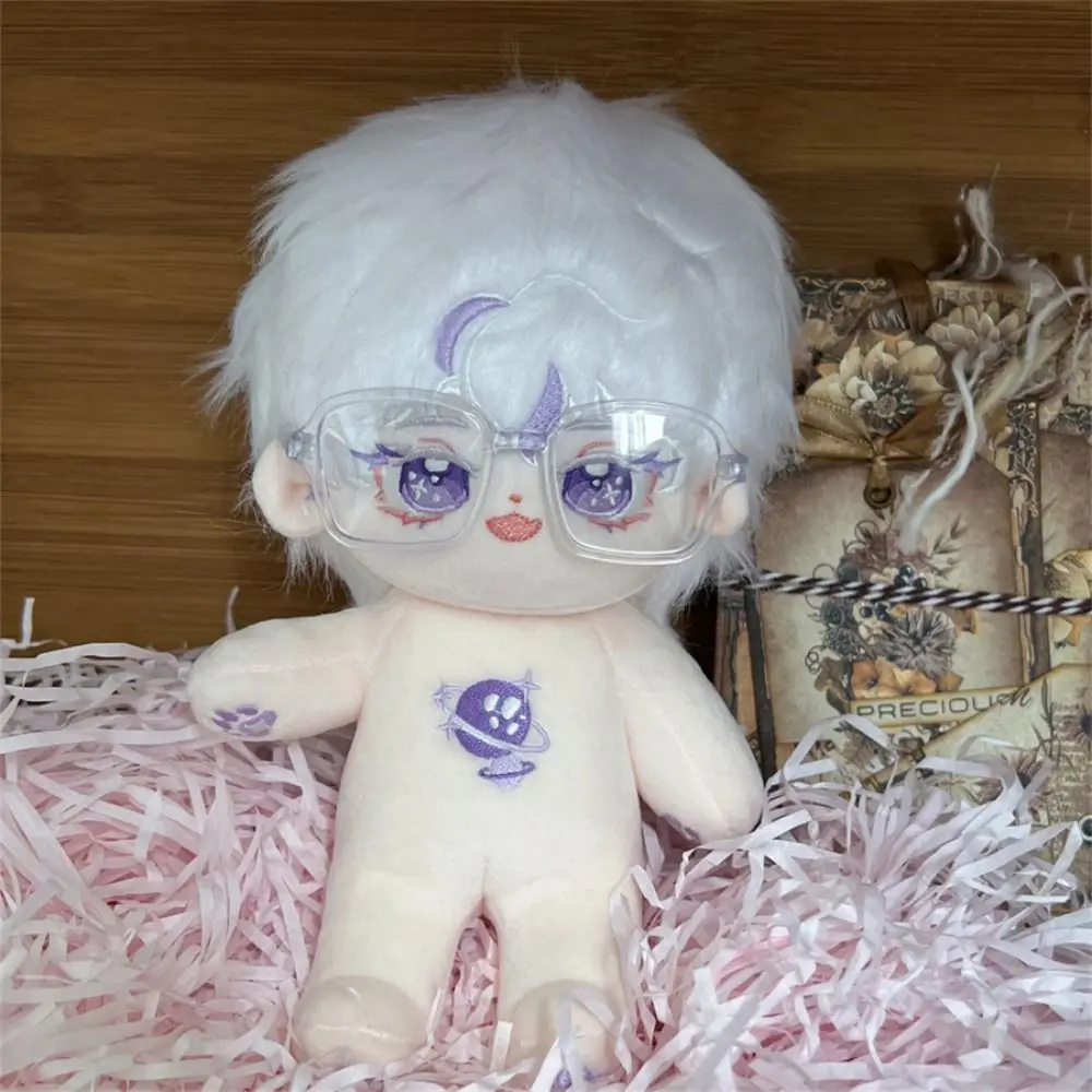 Square Frame Doll Half Frame Glasses Facial Decoration Model Mini Stuffed Doll Headset Mini Toy Lensless