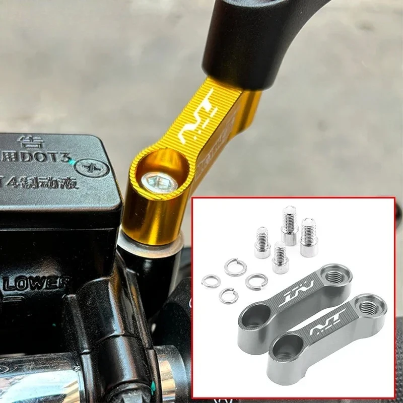 دراجة نارية مرايا الرؤية الخلفية تمديد الناهض تمديد محول مرآة موسع محولات الناهض لوازم لهوندا NT1100 NT 100 DTC