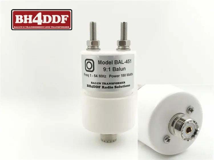 

BAL-451 Mini Waterproof 150W 9 :1 SSB HF Коротковолновая антенна Balun 1,8-54MHz 160m -6m от BH4DDF