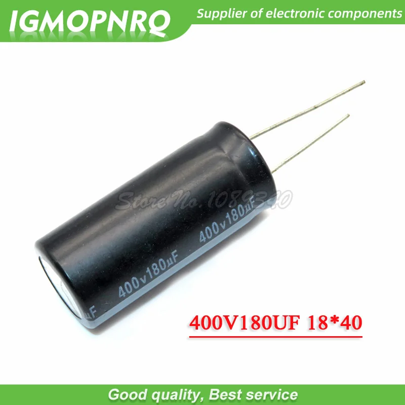 5PCS 400v180uf 180uf400v 18*40 400v 180uf 18x40 Electro Electrolytic capacitor 400V180UF