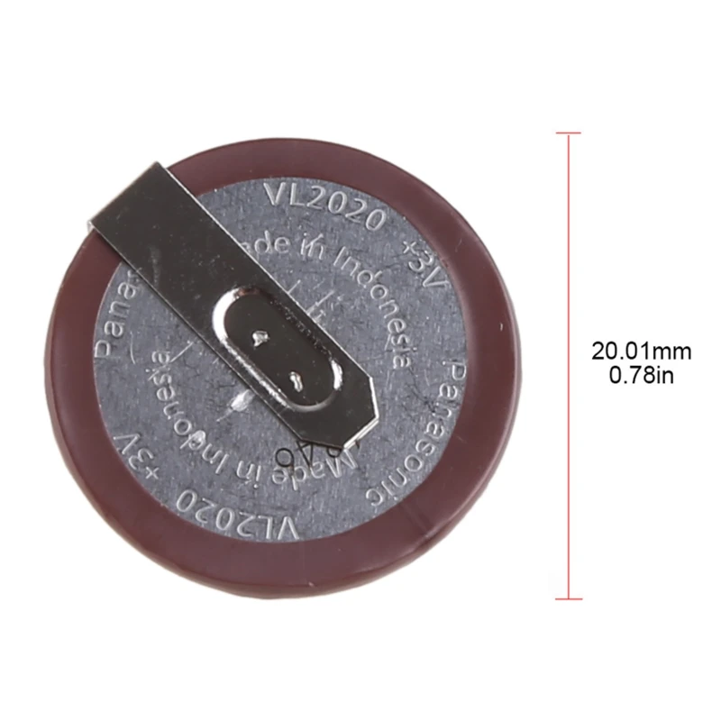 ใช้งานร่วมกับ VL2020 เท้า 90 องศา 3V พร้อมแบตเตอรี่แบบชาร์จไฟได้แบบบัดกรี