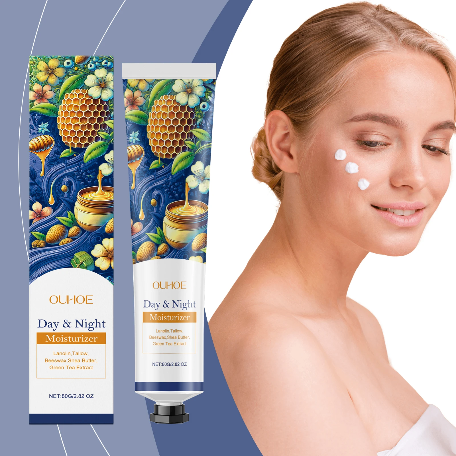 

Day & Night Hydrating Cream - Nourishing Moisturizing, Smooth Tender Daily Care