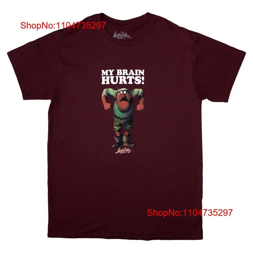 Monty Python My Brain Hurts camiseta vintage lavada gráfica ropa de diseñador de moda Top para uso diario elegante suave homme