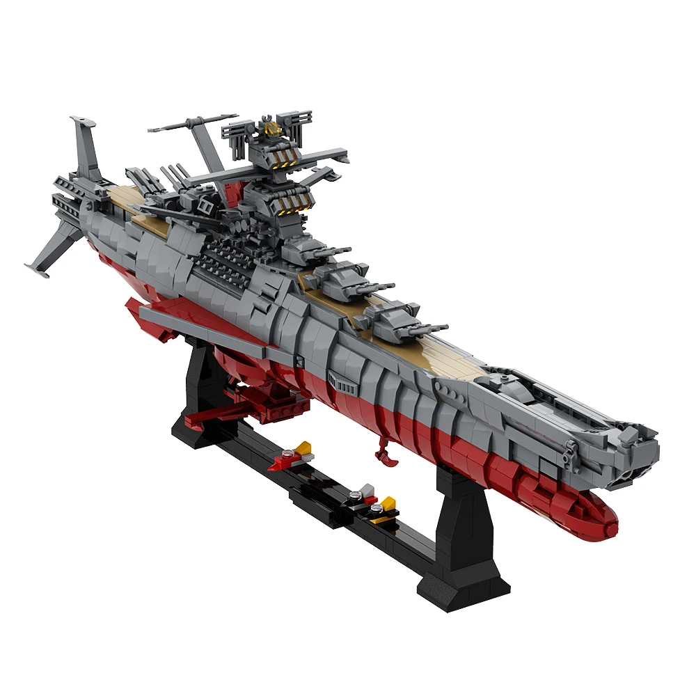 MOC Space Battleship Yamato Building Block Model Military Warships Weapon Building Block Set Toys Collection Gift For Kids Toys