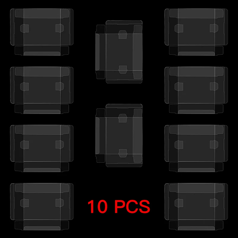 Limpar PET Plastic Armazenamento Display Box, protetores para Double Playstation 1 PS1 CD Video Games