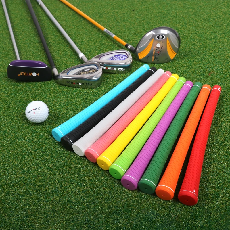 10 sztuk/partia Chwyty golfowe TPE Antypoślizgowe uchwyty do miotacza golfowego Wielokolorowe opcjonalne artykuły golfowe