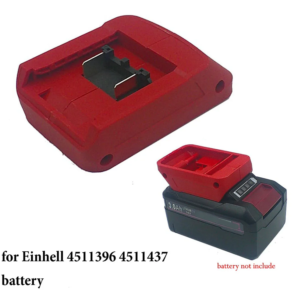 

1pc Battery Adaptor Holder For Einhell 4511396 4511437 18V Li-ion Battery Mount Connector DIY Tools For Tool RC Toys Robotics
