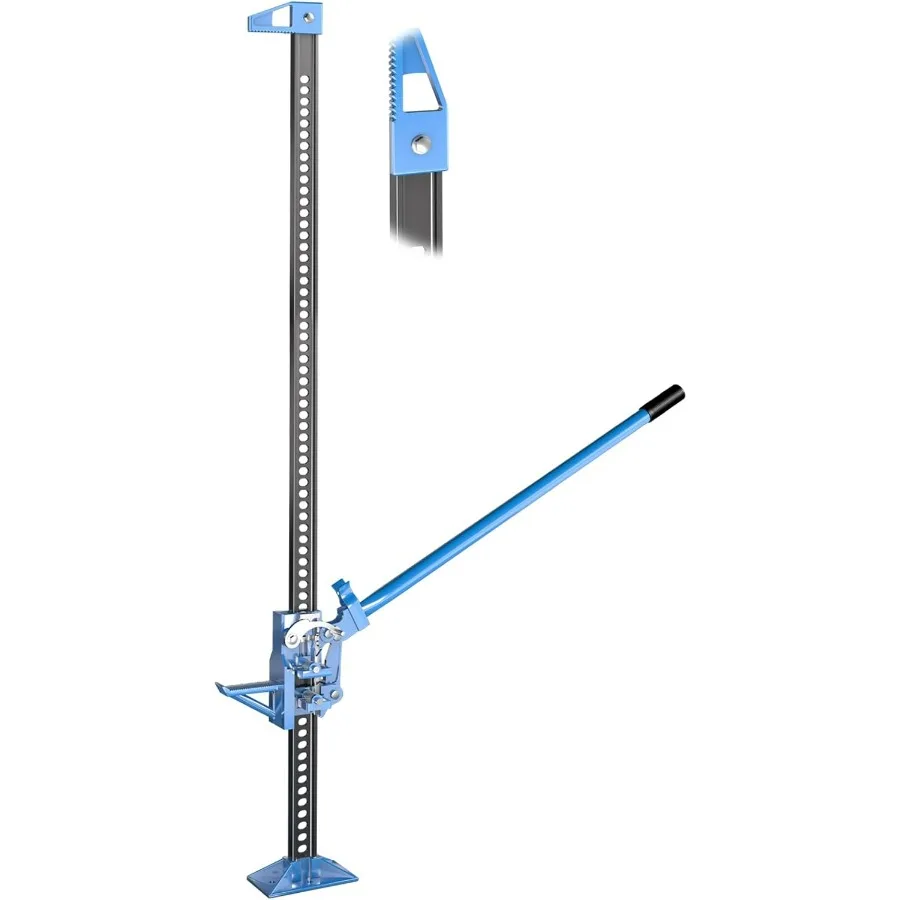 

60" Farm Jack,3 TON/6600 LBS Ratcheting Off Road Utility High Lift Jack,with Adjustable Height, Heavy-Duty for Tractors,Trucks a