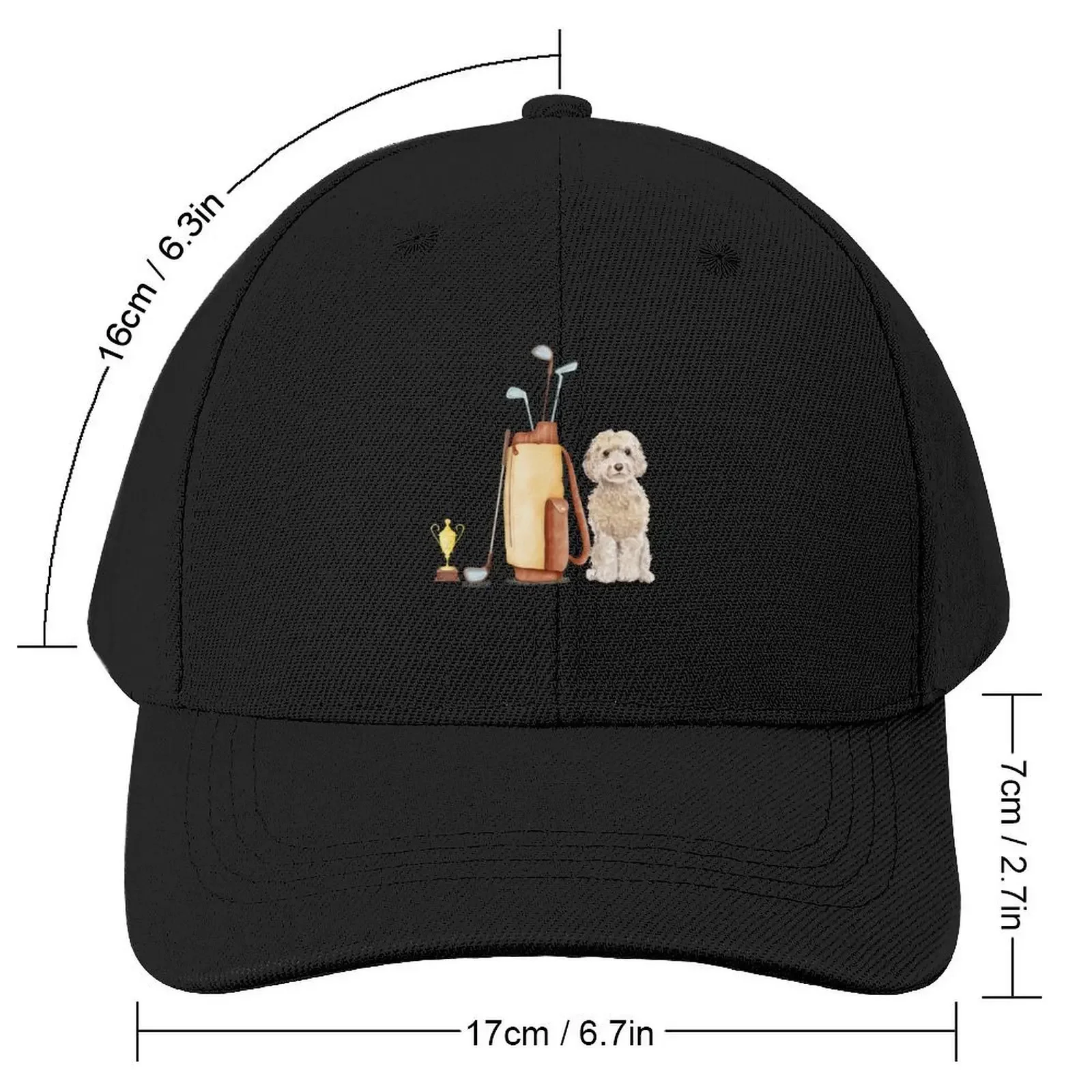 Labradoodle,Cockapoo, Golden Doodle Golf Fan Baseball Cap cute Gentleman Hat Vintage Women's Hats Men's