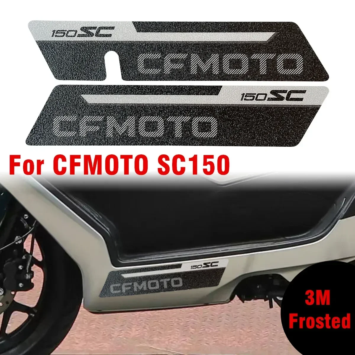 

Z/.For CF Moto SC150 Fuel Tank Sticker Thickened Frosted Scratch-resistant Kick-resistant Applique Modification Accessories/A