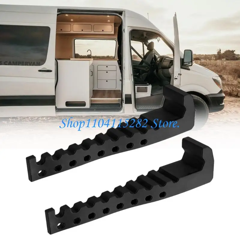  2 Pieces Plastic Clothes Rack Outdoor Camping Gear Easy to Install & Store