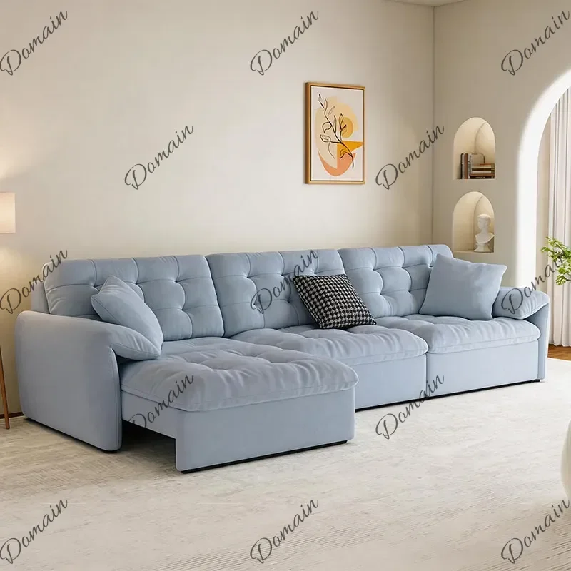 EPI Pull Out Corner Living Room Sofas Oversized European Style Modular U Shape Recliner Sofa Luxury Lounge Divano Home Furniture