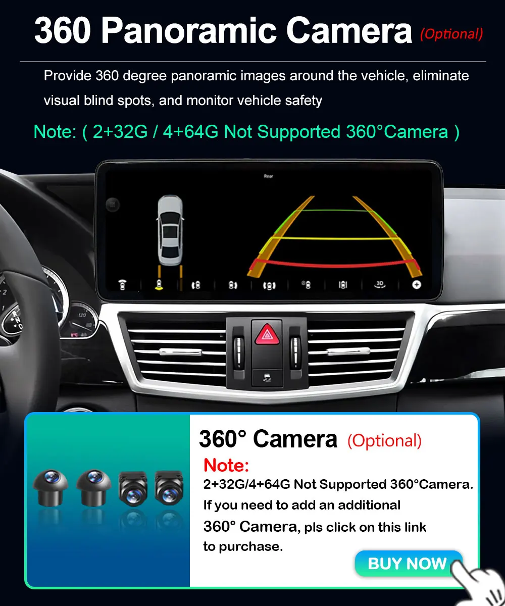 Android 16 System Stereo Auto-Multimedia-Videoplayer für Mercedes Benz E-Klasse W212 2009 - 2016 Carplay GPS QLED-Bildschirm 4G – Detail 21
