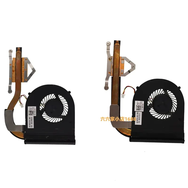 CPU Cooling Fan and Heatsink Assembly for DELL Inspiron 14R 5421 3421 P37G Latitude 3440 Laptop Thermal Module Replacement