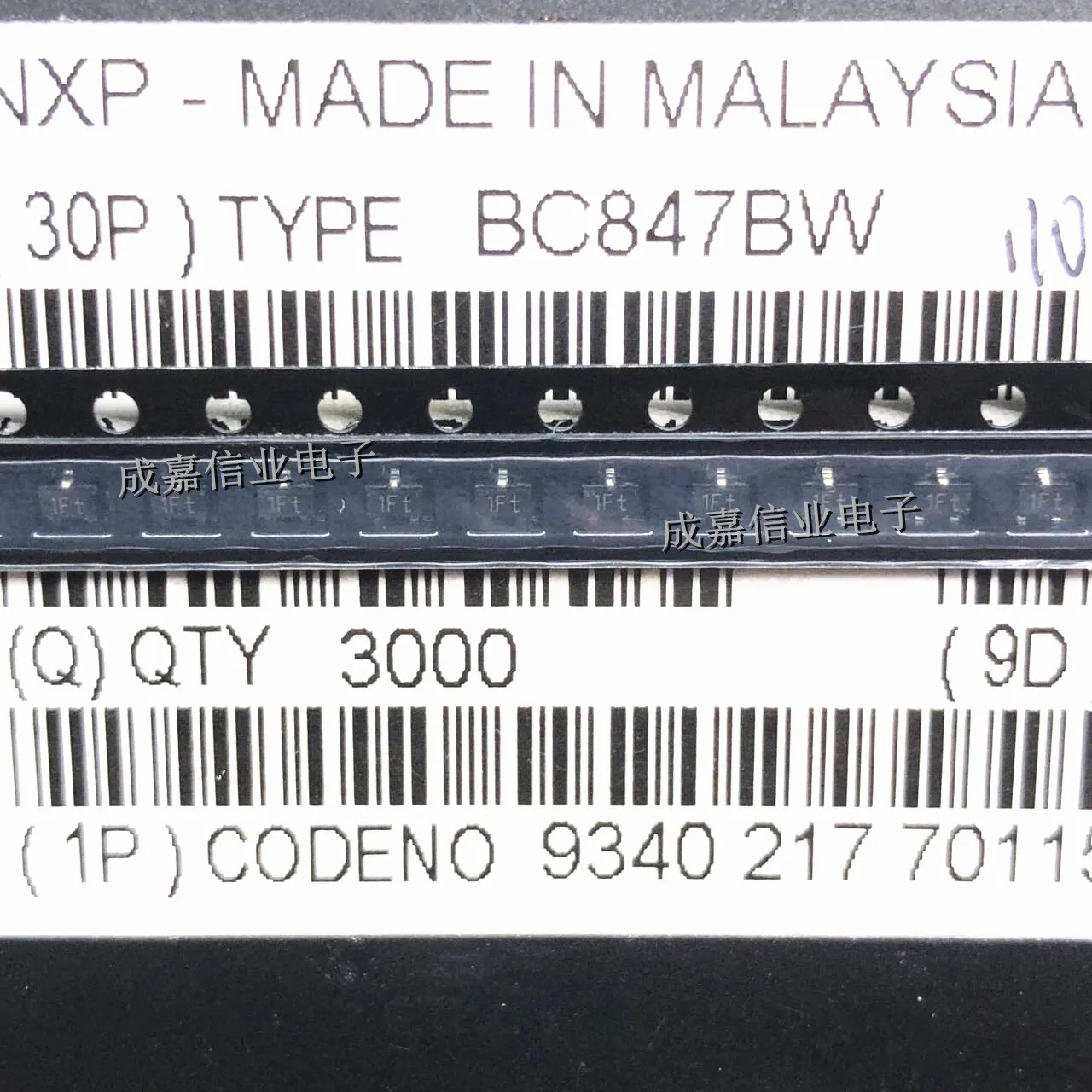 Imagem -03 - Marcação 1ft Trans gp Bjt Npn 45v 0.1a 3-pin Temperatura de Operação:- 65 c Mais 150 c 100 Peças Pelo Lote Bc847bw Sot323-3