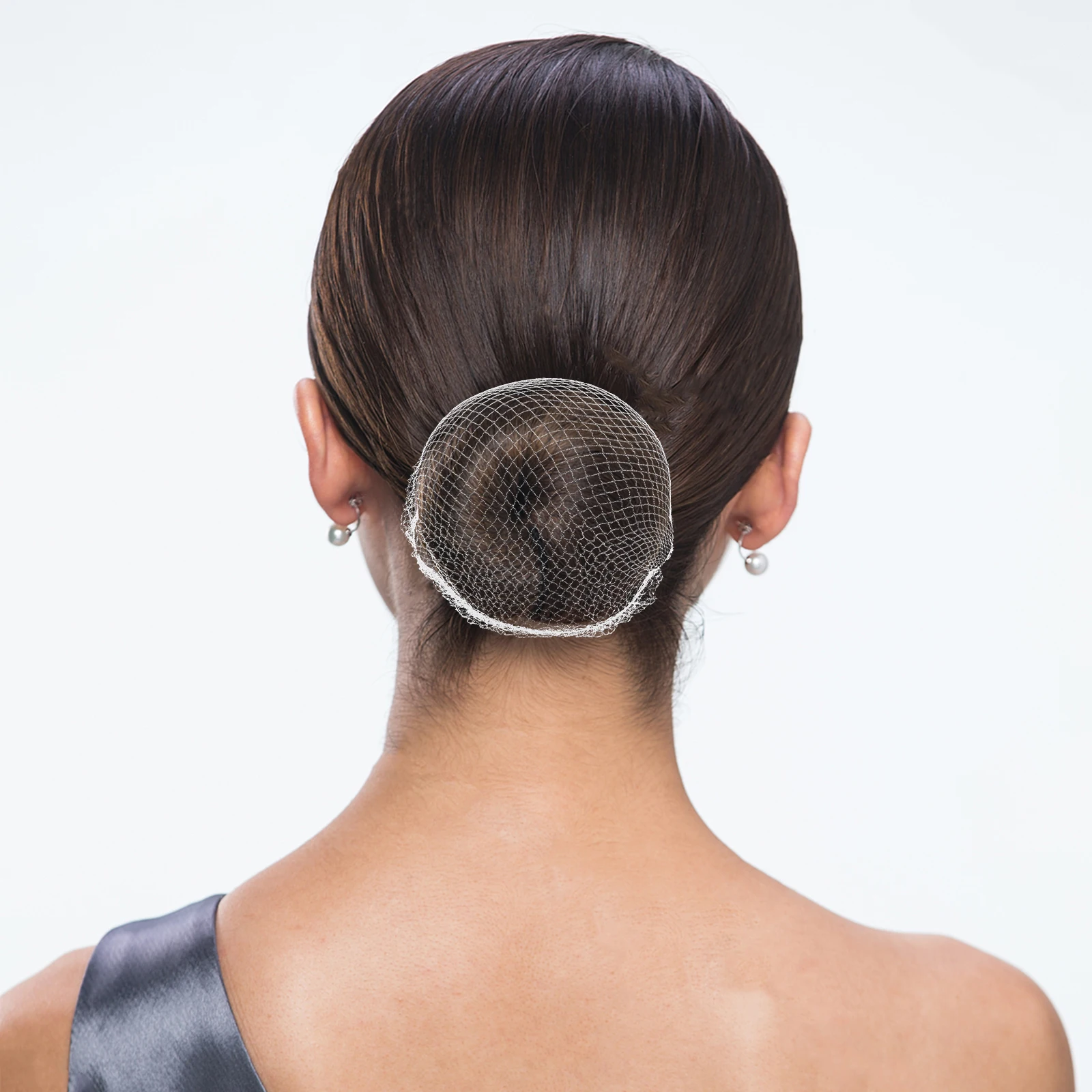 

10pcs Ultrafine Invisible Hair Nets Women High Elasticity Sleep Bun Care Dance 7mm-50cm Hairstyle Accessories