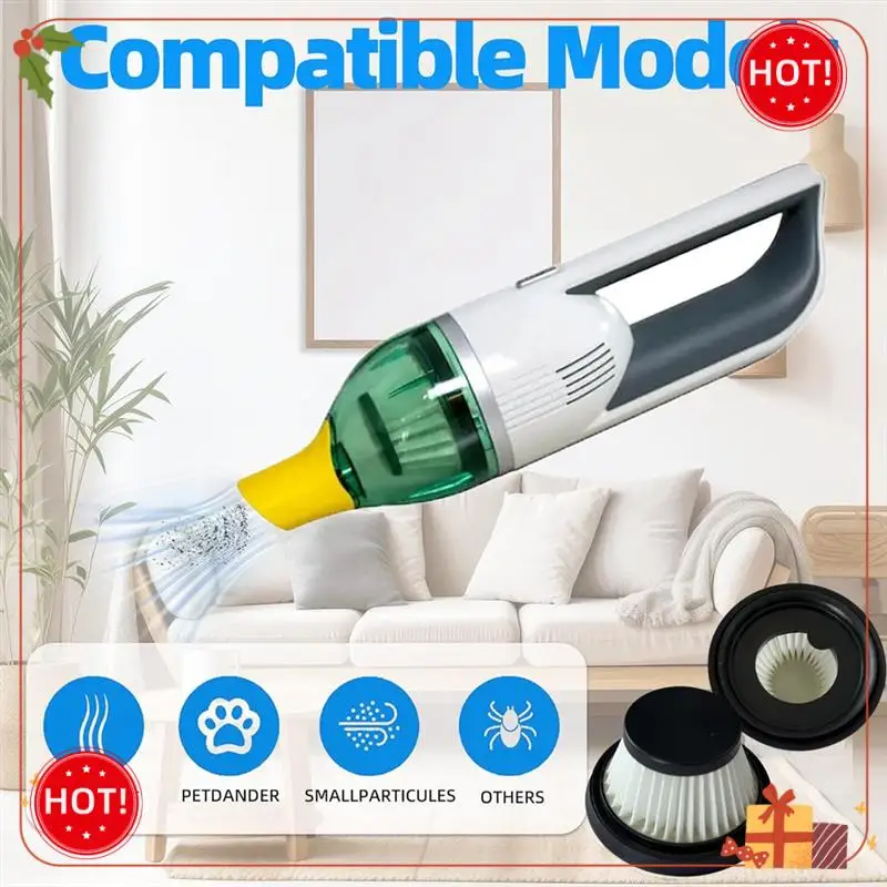 마력 오리 Vac 소형 진공 청소기 세척 가능 필터 진공 부품 용 ABLE-4PCS 교체 필터