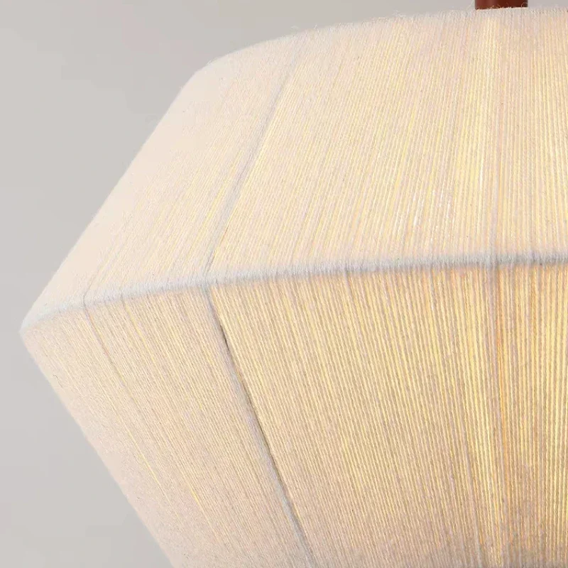 Wabi Sabi Hanfseil Rattan Led Pendelleuchte für Wohnzimmer Esszimmer Bar Hotel Holz Kronleuchter Hängelampe Leuchte Glanz