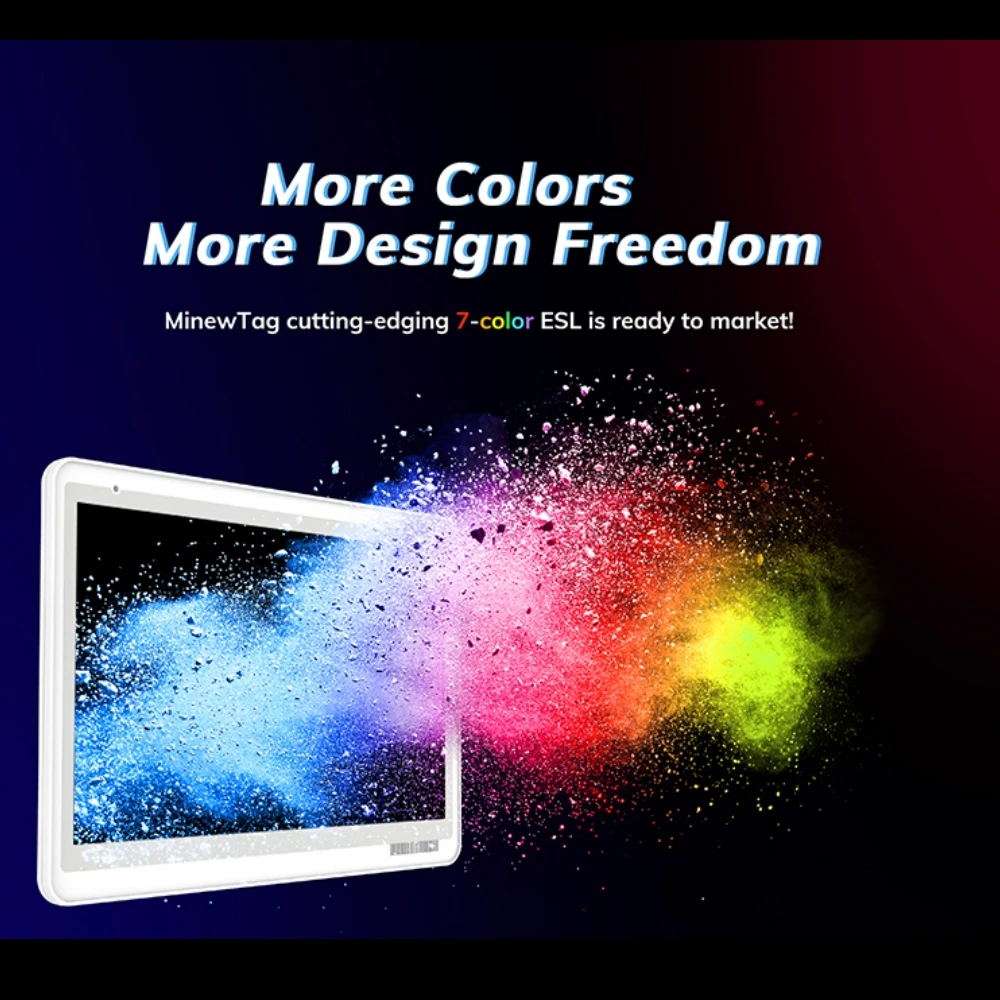 أعلى بيع كامل الألوان تطبيق الهاتف المحمول تحديث شاشة العرض الرقمية العلامة الإلكترونية Eink Epaper BLE ESL Digital E ink لمتجر البيع بالتجزئة