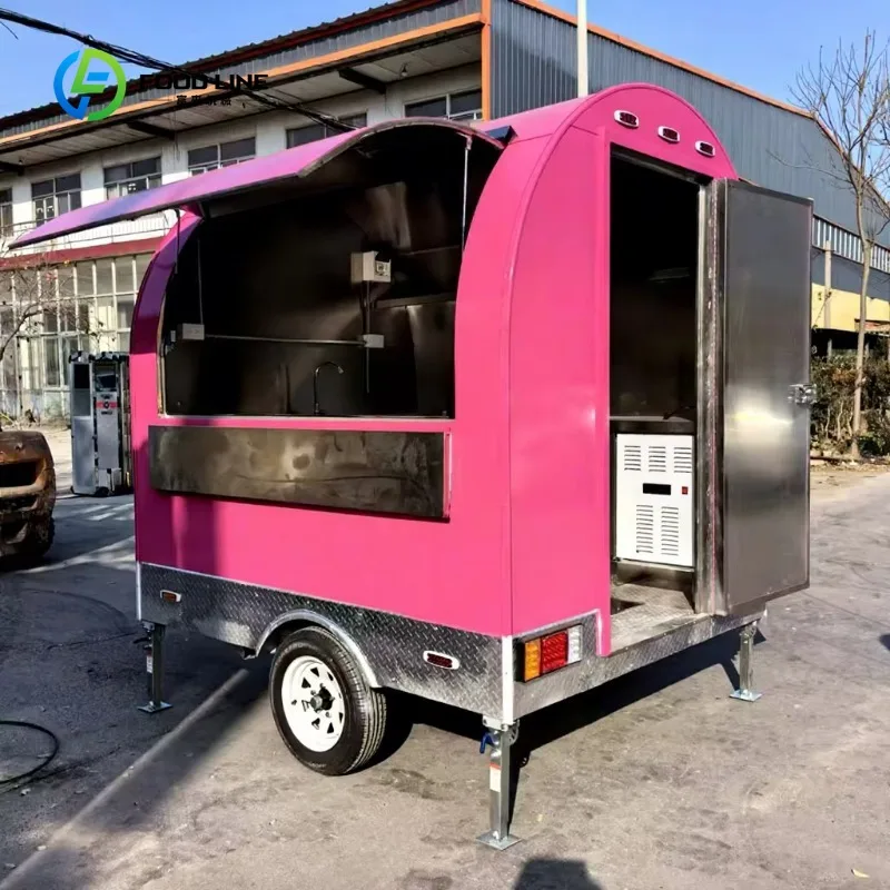 

Customized 2025 Food Restaurant Cart Crepe Food Trailer Mobile Kiosk Design Food Truck for Sale