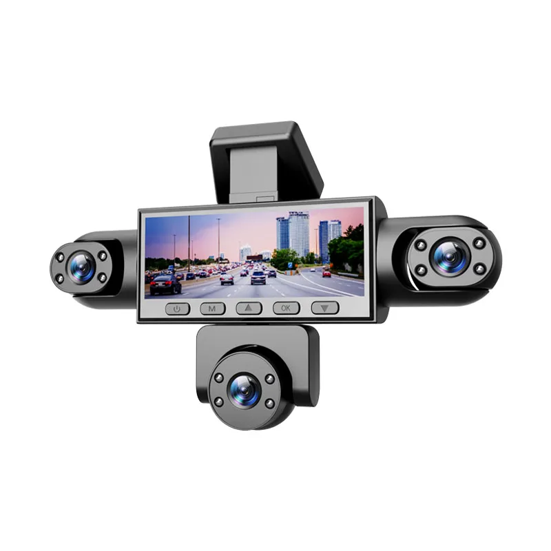 5 Channel 4K Dash Cam 360 Panoramic Car DVR Infrared Night Vision Reversing Camera G-Sensor 24H Parking WiFi APP Loop Record