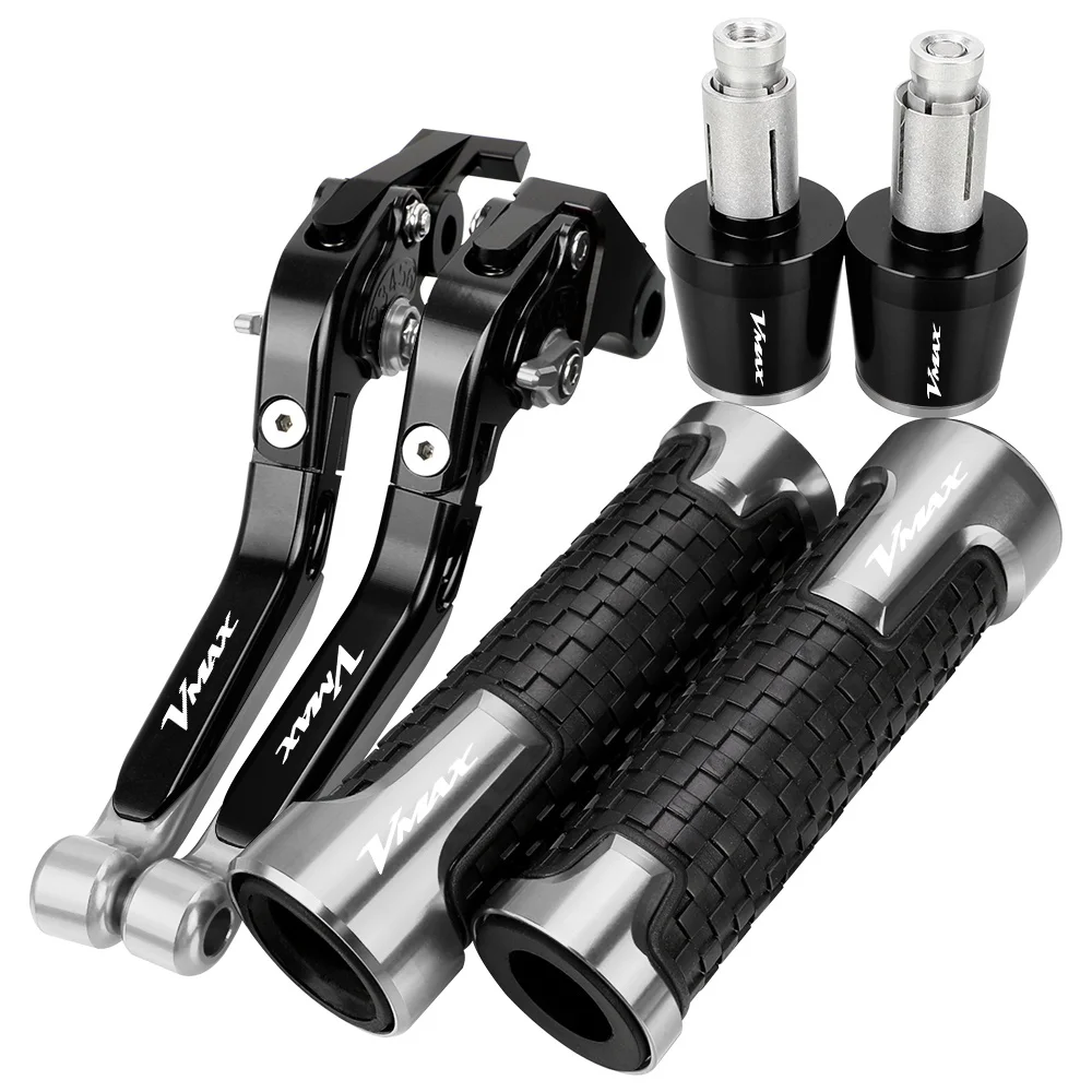 

Motorcycle Accessories Handgrips Brake Clutch Levers Handlebar Grips Handle Ends For YAMAHA VMAX 1200 1985-2008 V-MAX V MAX 1200