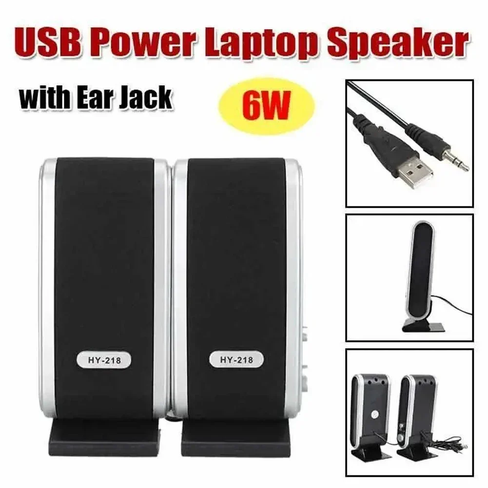 2Pcs USB Power Bluetooth Speakers Portable 3.5mm Mini Outdoor Sound Box With Ear Jack Sound Surround Loudspeaker For PC Computer image 4