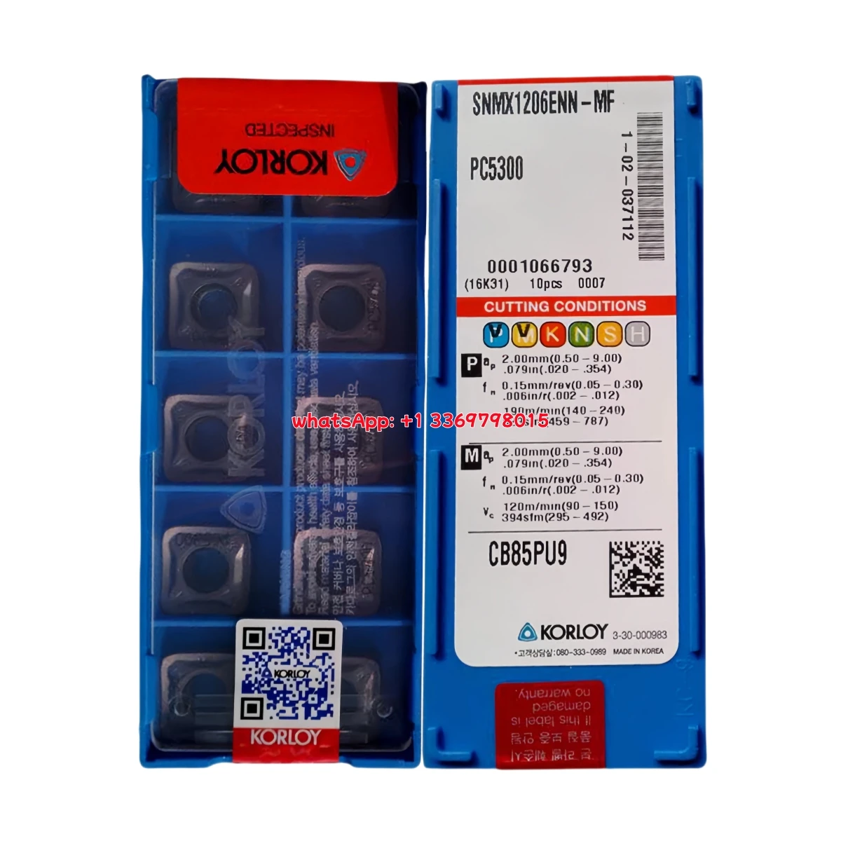 KORLY الأصلي SNMX SNMX12 SNMX15 SNMX1206 12 SNMX1507 -MF MM PC6510 PC5300 طحن إدراج 10 قطعة