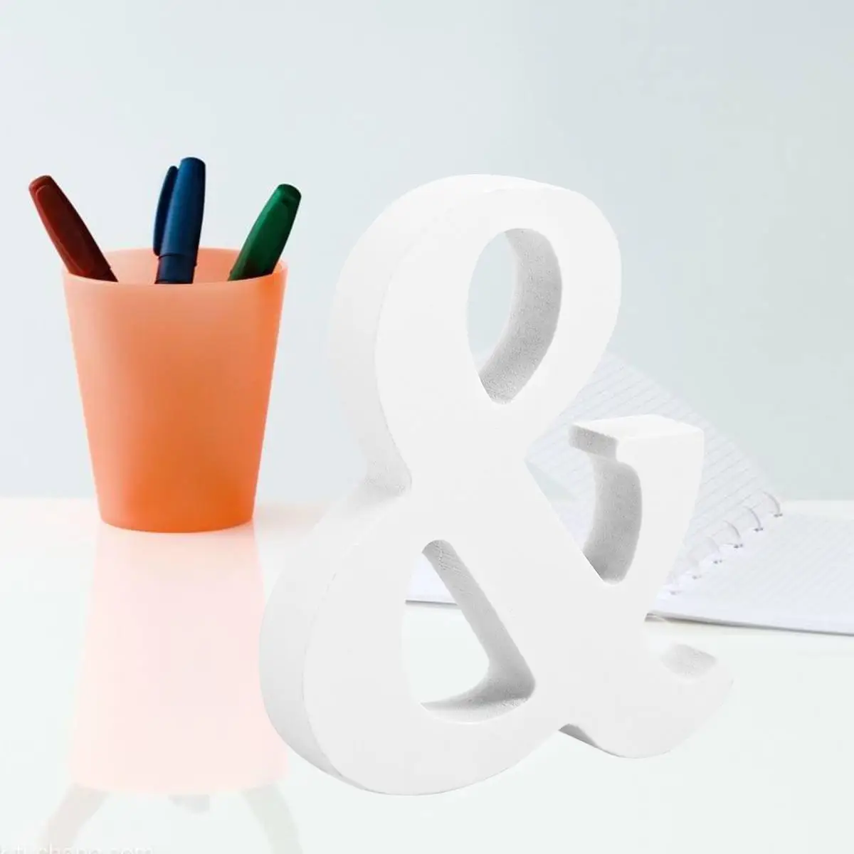 Wooden Symbol White Alphabet Home Wooden Symbol nament Wedding Party Decoration Crafts Sewing Accessories DIY