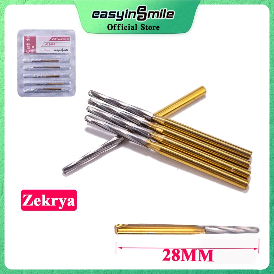 Dental FG Zekrya 28mm Surgical Zekrya Carbide Bone Cutters Finishing Burs for High Speed Handpiece FG Bur Tungsten Steel Turning