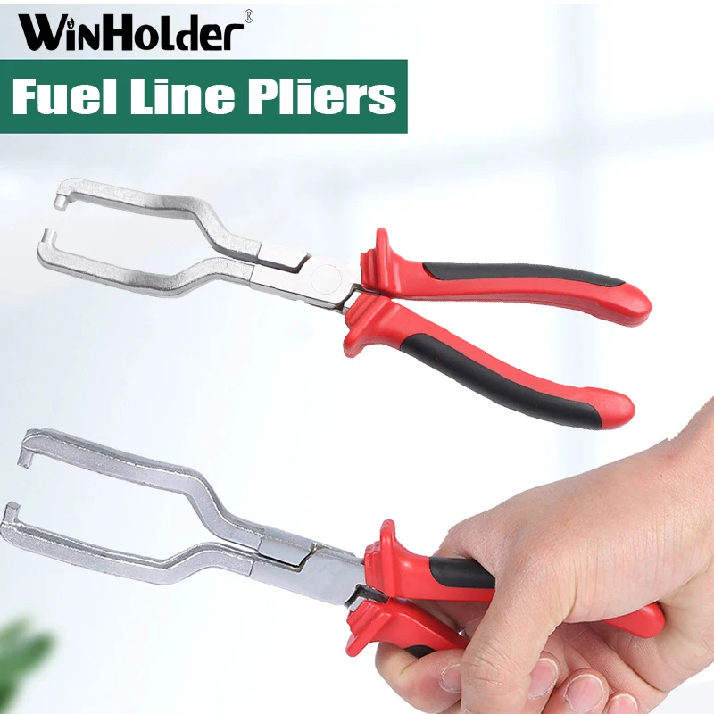 Winholder Car Fuel Line Petrol Clip Pipe Hose Connector Quick Release Disconnect Removal Pliers Hand Repair Tool Red