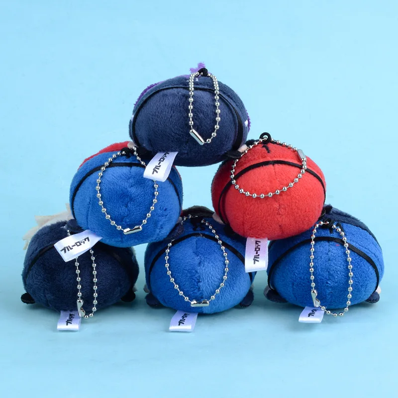 6cm Niebieski zamek Pluszowe wypchane lalki Śliczna lalka anime Zabawka Torba Breloczek Isagi Yoichi Nagi Seishiro Mikage Reo Itoshi Rin Torba Breloczek