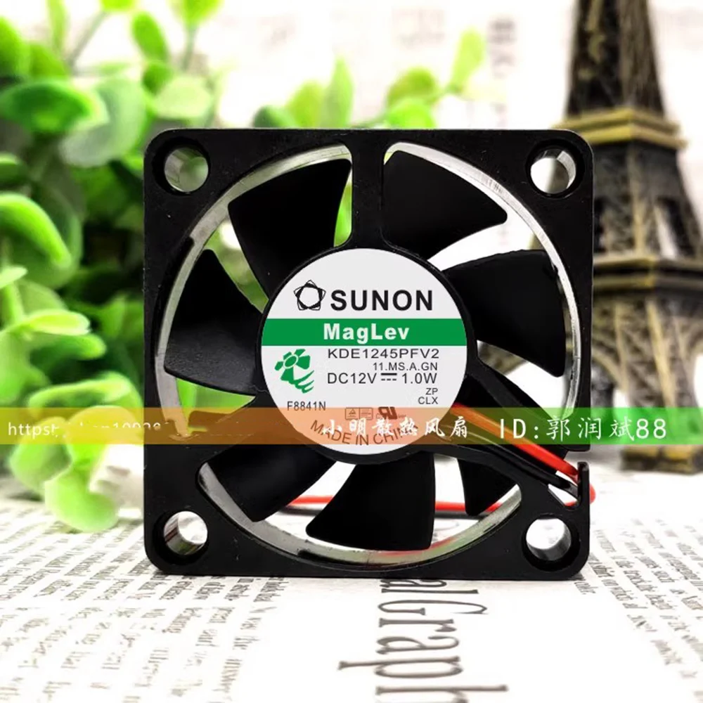 For SUNON KDE1245PFV2 DC 12V 1.0W 4510 Maglev Fan 45mm Cooling Fan