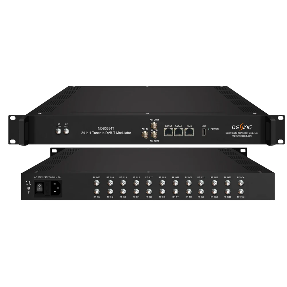 

24 Channel Tuner To Rf Modulator Dvb-t/t2/dvb-s/s2/s2x/atsc/isdb-t To Dvb-t/dvb-c/isdbt Modulator Rf Conversion