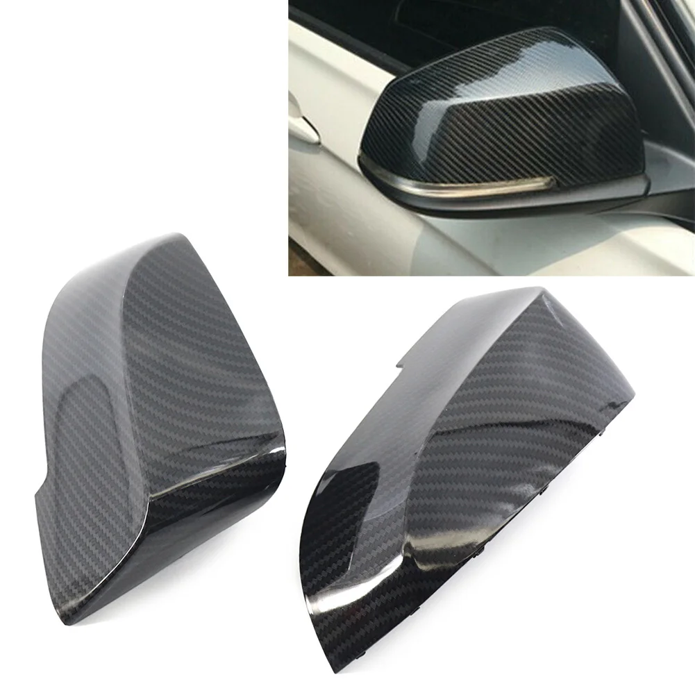 

Carbon Fiber Style Car Side Mirror Cover Rearview Mirrors Trim For BMW 5 6 7 Series F01 F02 F06 F12 F10 F18 2014 2015 2016