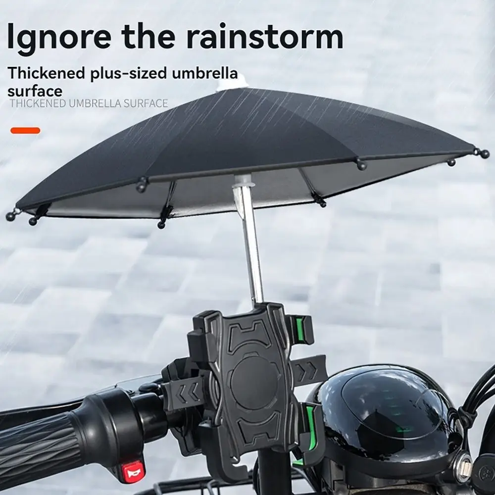 Com guarda-chuva à prova dwaterproof água moto suporte do telefone móvel antiderrapante à prova de choque suporte do telefone mãos-livres suporte do telefone da bicicleta