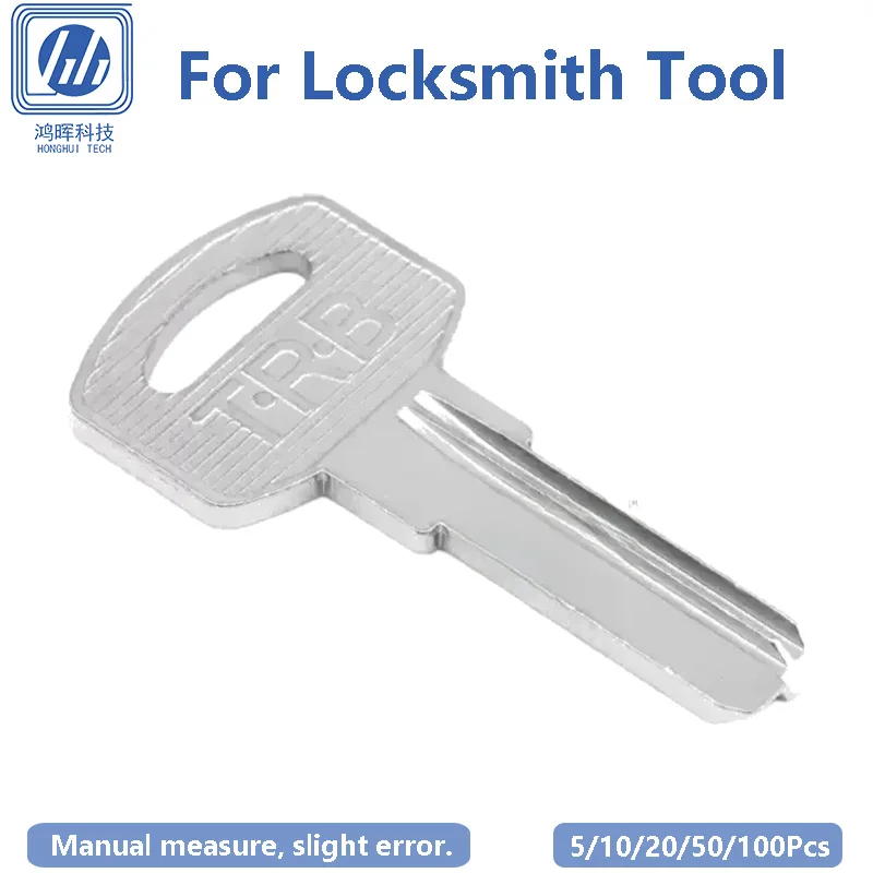 5-100Pcs/Lot Long TRB Left Uncut Blank Key Copper Crates House Keys 25x8.9x2.5mm Hardwearing Cutting Fitting Clone Consumables