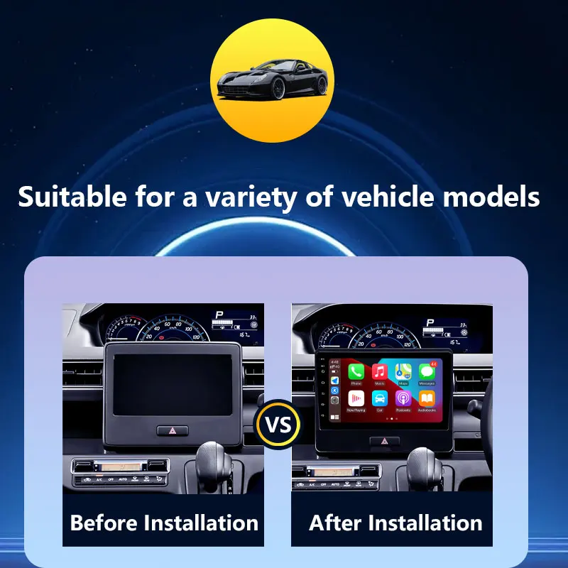 Wireless CarPlay for Suzuki Wagonr Wagon R 2010 - 2018 Car Radio Video Audio Multimedia Player GPS Navigation DSP Stereo BT WiFi