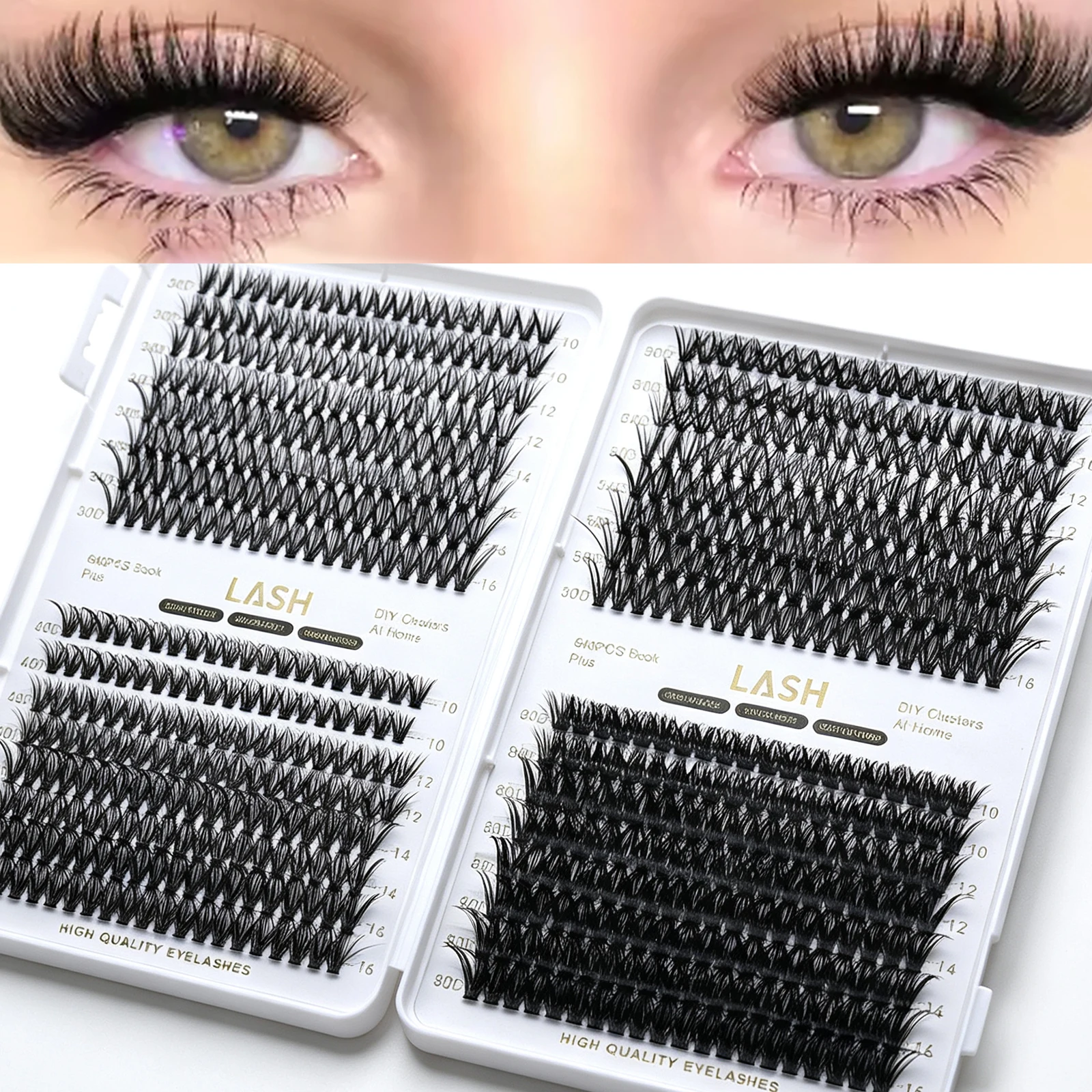 DIY Wimpernbüschel 30D 40D 50D 80D Mix D-Curl Einzelne Wimpernverlängerungen Super Weich Leichtgewichtig Natürliche Falsche Wimpern – Detail 1