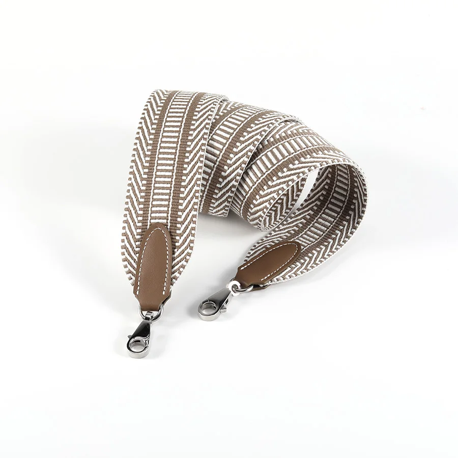 Холщовый ремешок шириной 5 см в сочетании с прошитым вручную ремешком для сумки Etoupe Swift, подходит для ремня для сумки Kelly