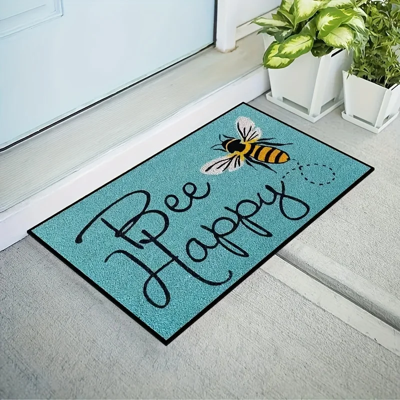 Welcome Home Floor Mat Decorative Carpet Non-slip Easy To Clean Area Rug Living Room Home Office Washable Anti-Bacteria Doormats