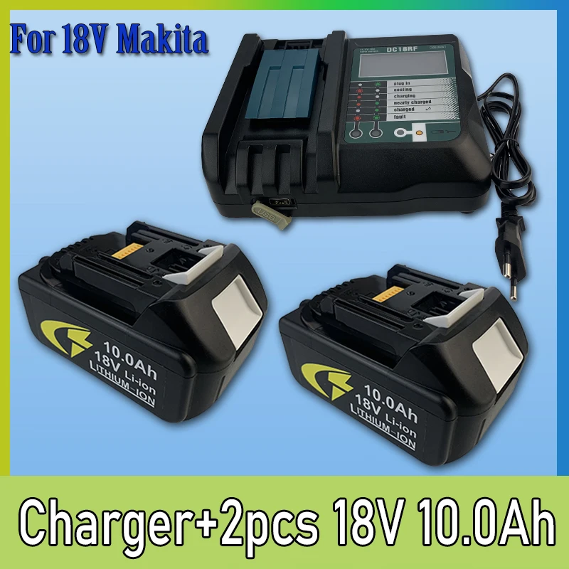 

Сменная литиевая батарея 18 в 10 Ач для Makita BL1830B BL1850B BL1850 BL1840 BL1860 BL1815