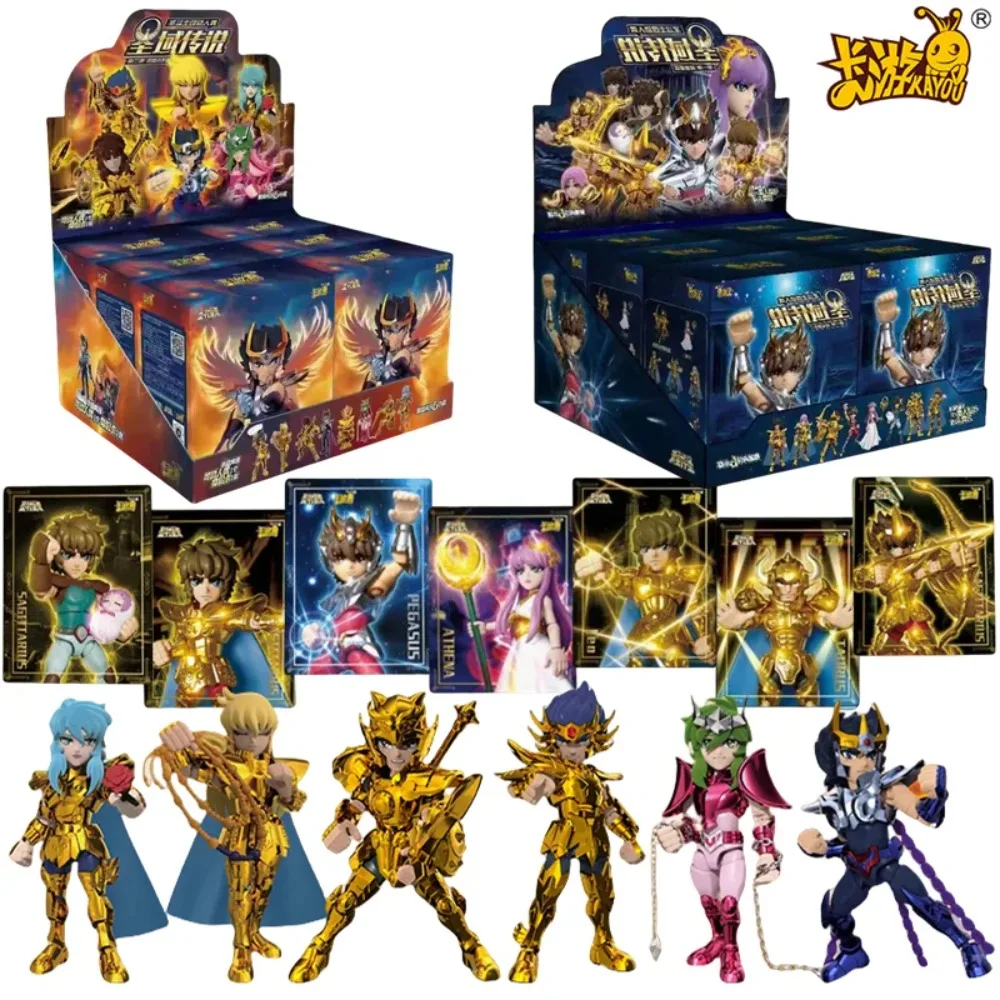kayou Saint Seiya Blind box Pegasus Aiolos Sagittarius‌‌ Leo Scorpio Milo Gold Saint Assembled Model Action FigureToys