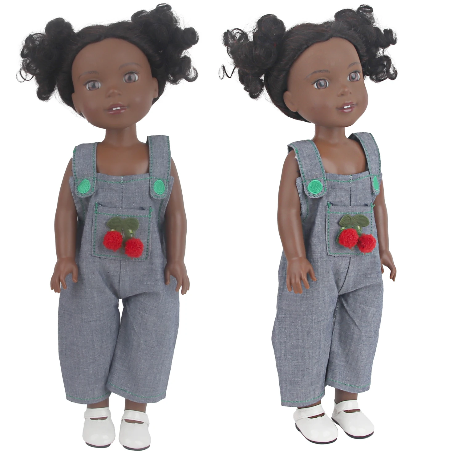 Cute American Doll Clothes Jumpsuits, Cute Strawberry Strap Pants Russia Dolls Accessories, Girl's Gift, 14