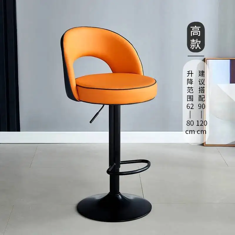 الأثاث صالة كراسي بار المطبخ الفاخر Sgabello Cucina ألتو المطبخ كراسي دوارة الدورية قابل للتعديل Taburete Cocina Alto #3